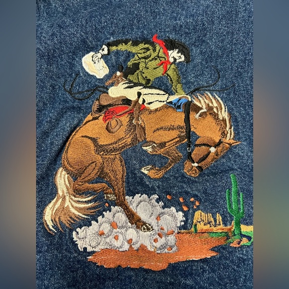 Vintage Wah Maker Denim Unisex Vest - Picture 5 of 5